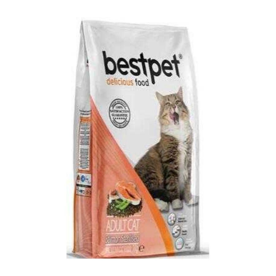 Bestpet Somonlu Kısırlaştırılmış Yetişkin Kedi Maması 15 KG | SRC: Barcode: 8681465604198